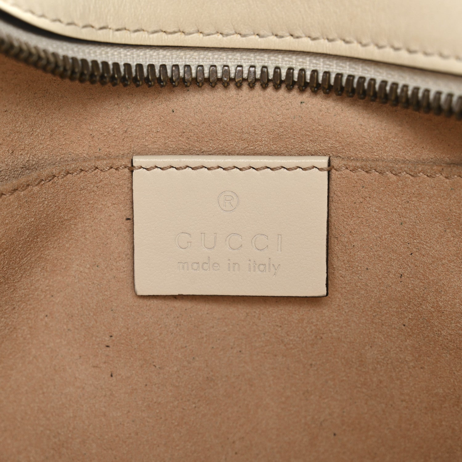 Gucci Calfskin Matelasse Small GG Marmont Chain Shoulder Bag White