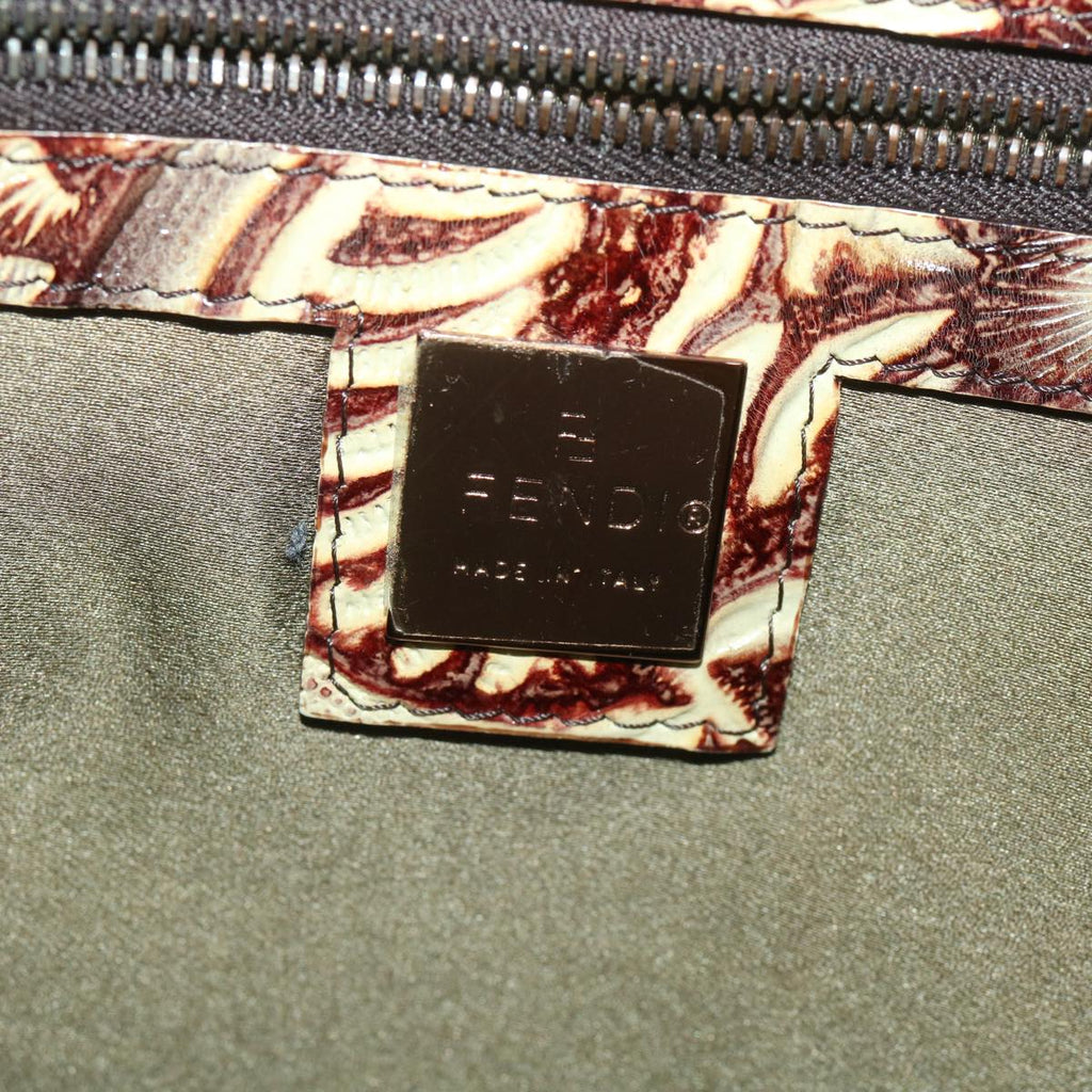 FENDI Pattern Tote Bag fur Brown 36778BH005010  36403