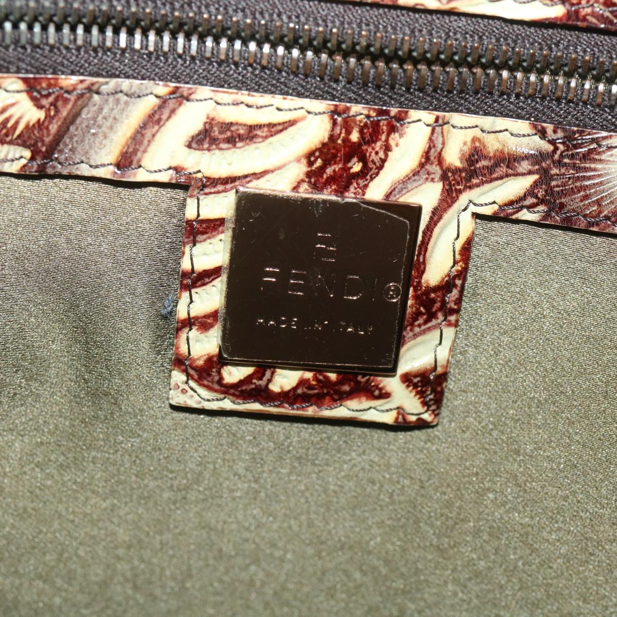 FENDI Pattern Tote Bag fur Brown 36778BH005010  36403