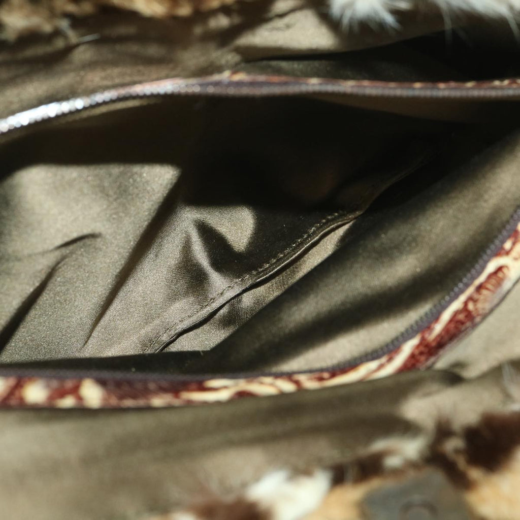 FENDI Pattern Tote Bag fur Brown 36778BH005010  36403