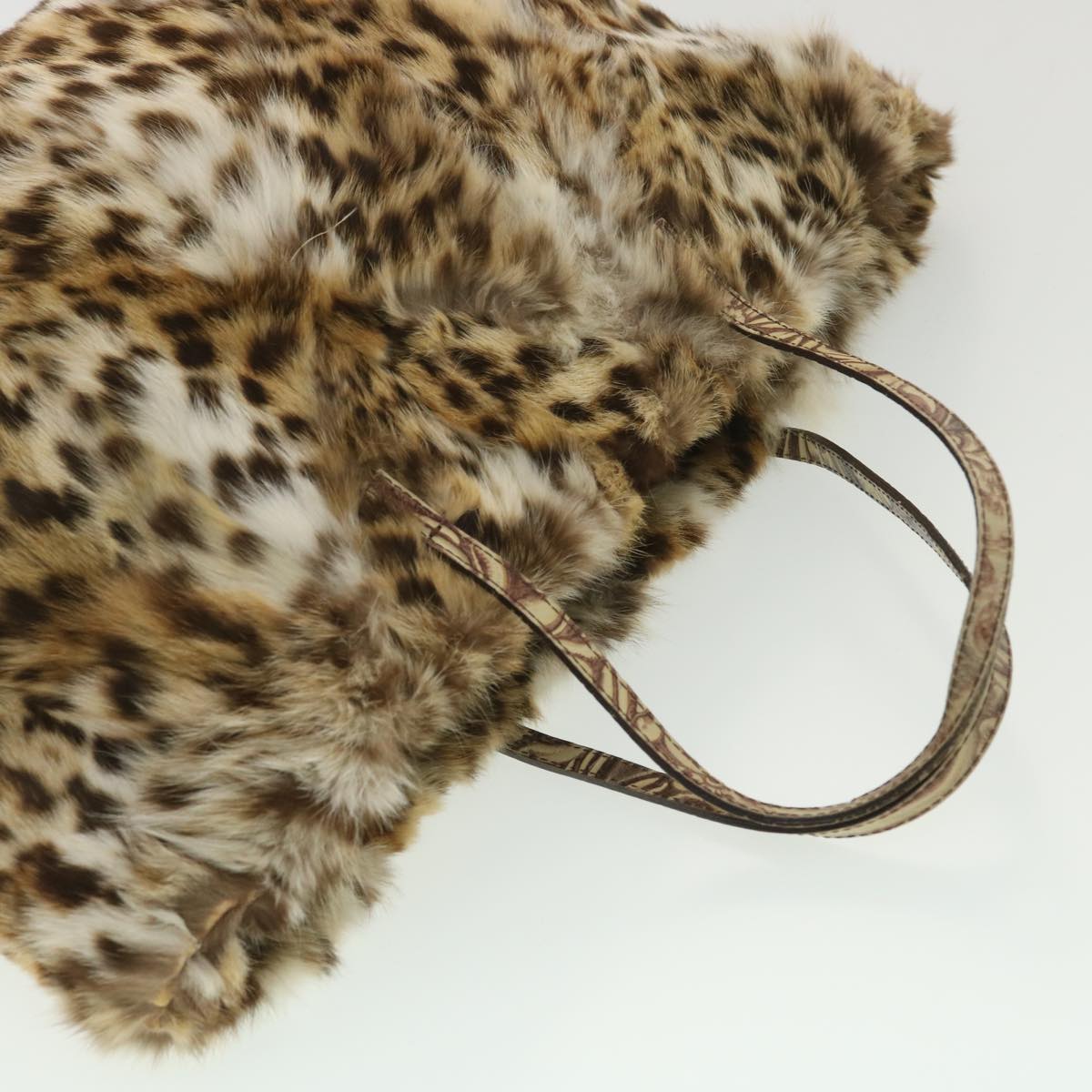 FENDI Pattern Tote Bag fur Brown 36778BH005010 Auth 36403