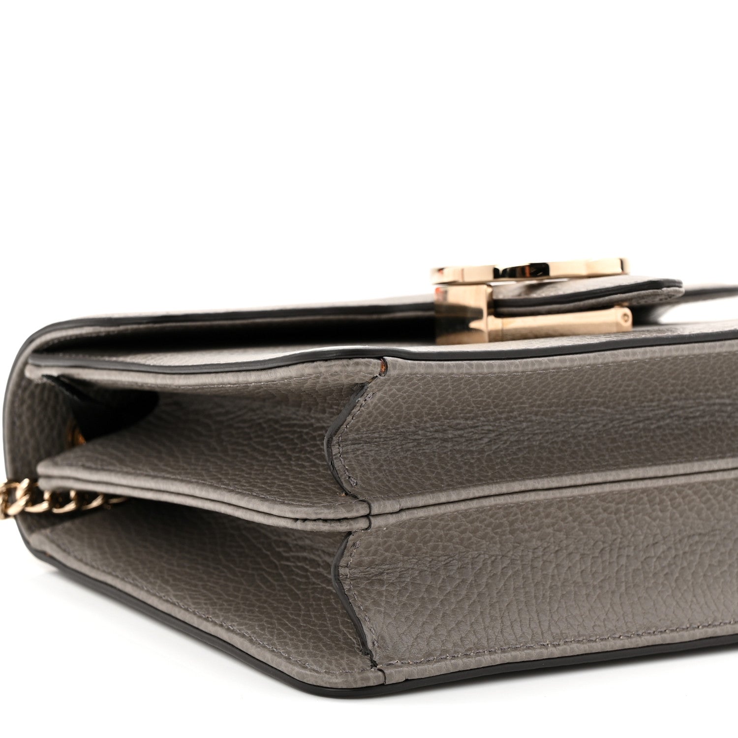 Gucci Dollar Calfskin Small Interlocking G Shoulder Bag Loess