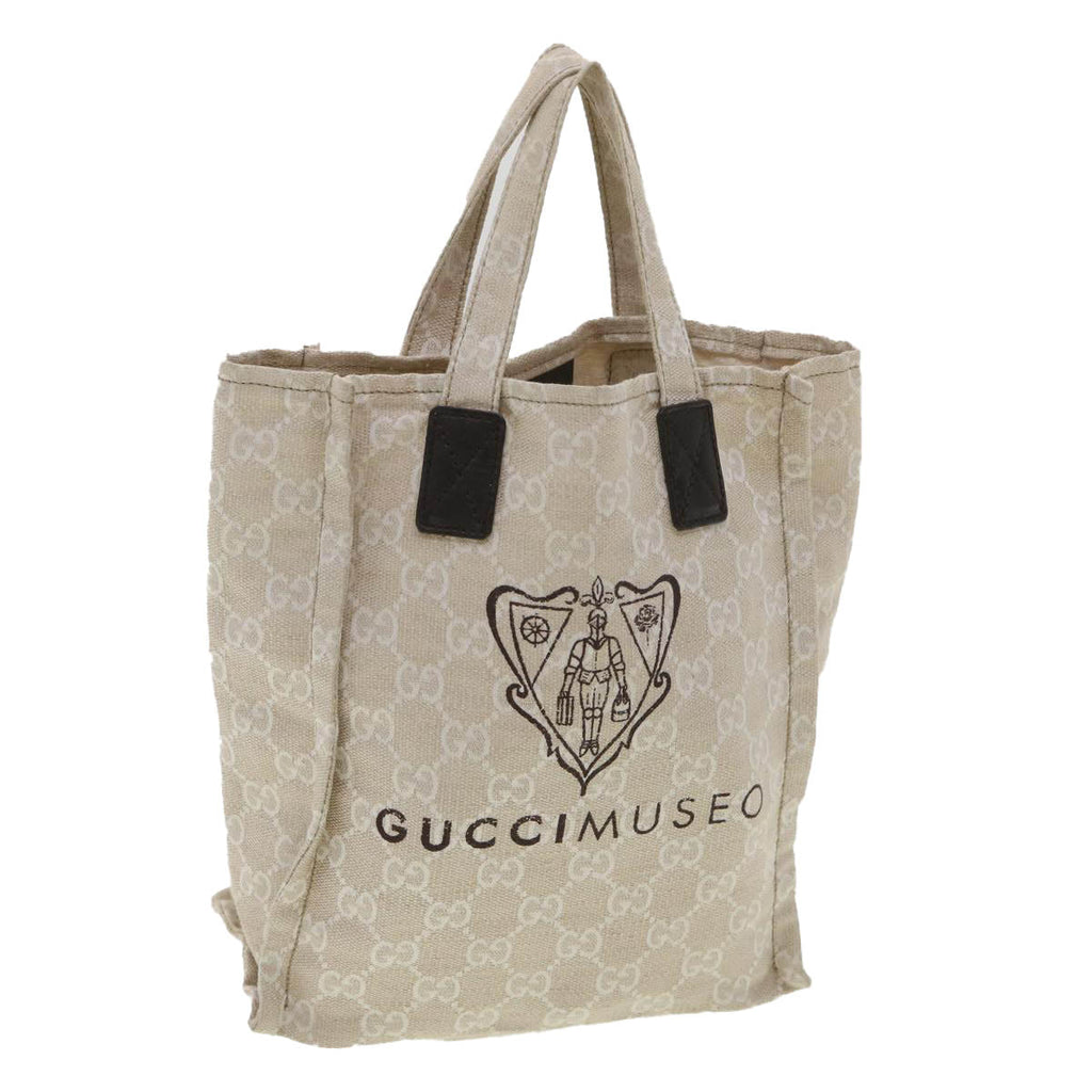 GUCCI GG Canvas Hand Bag Beige 283414  36445