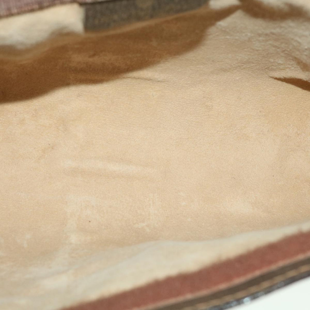 GUCCI GG Canvas Web Sherry Line Clutch Bag Beige Red Green 010.378  36471
