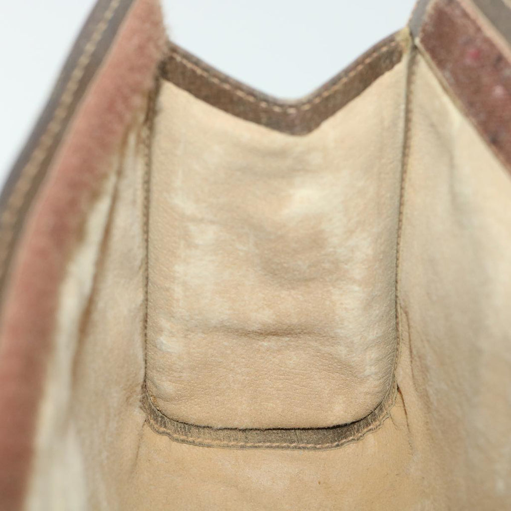 GUCCI GG Canvas Web Sherry Line Clutch Bag Beige Red Green 010.378  36471