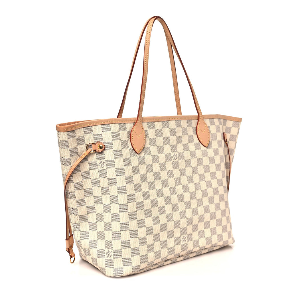 Louis Vuitton Damier Azur Neo Neverfull MM Rose Ballerine