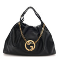 Gucci Calfskin Large Blondie Tote  Black