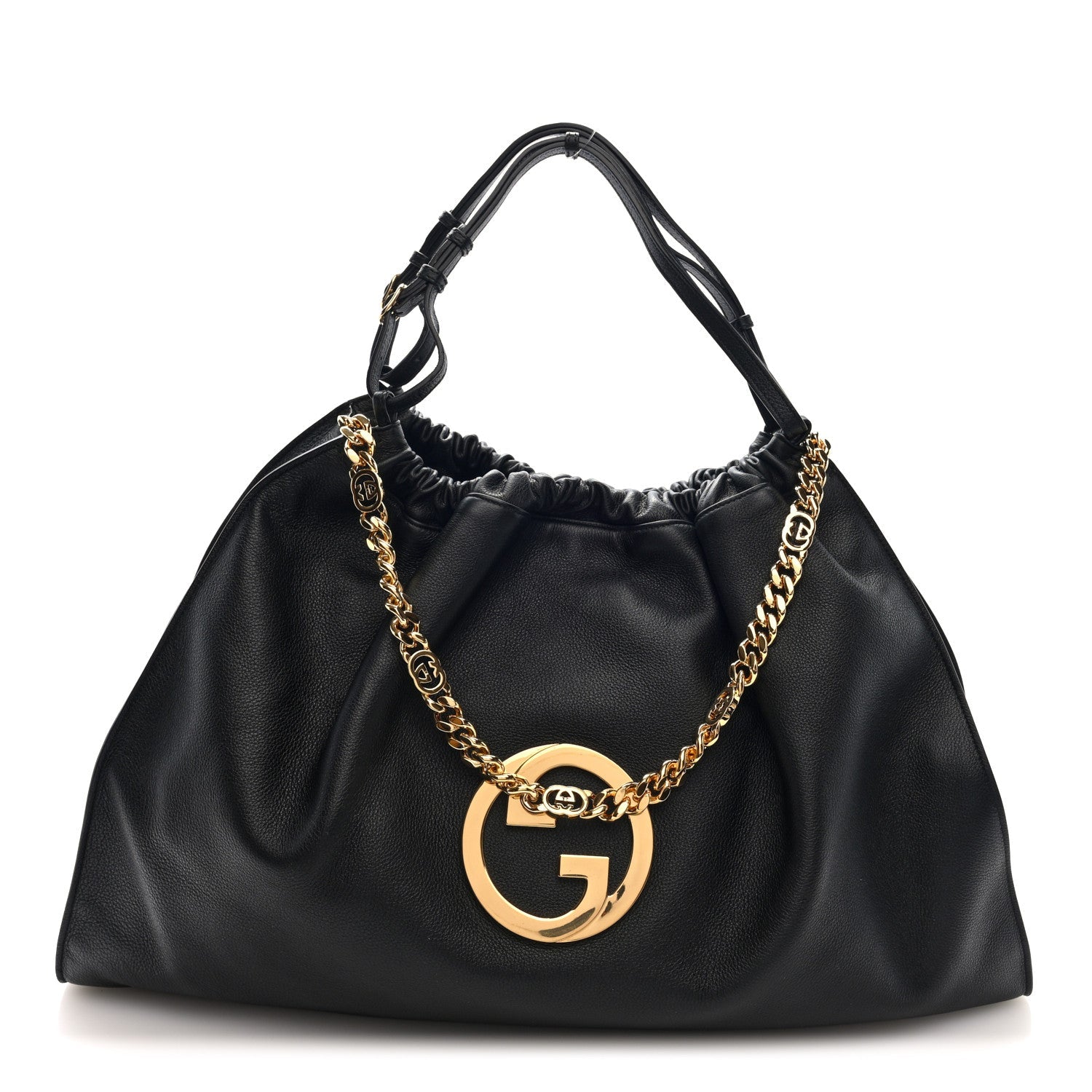 Gucci Calfskin Large Blondie Tote  Black