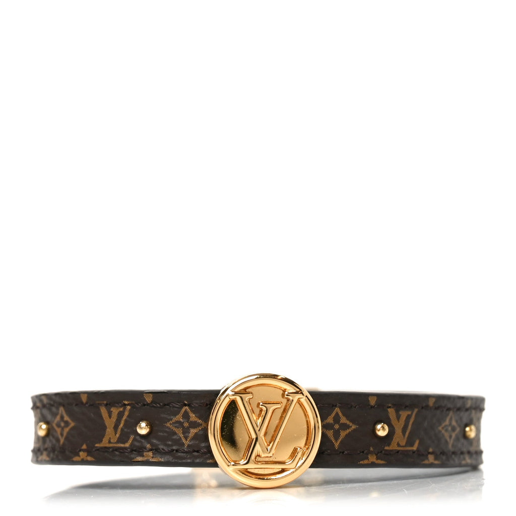 Louis Vuitton Monogram LV Circle Reversible Bracelet  Black