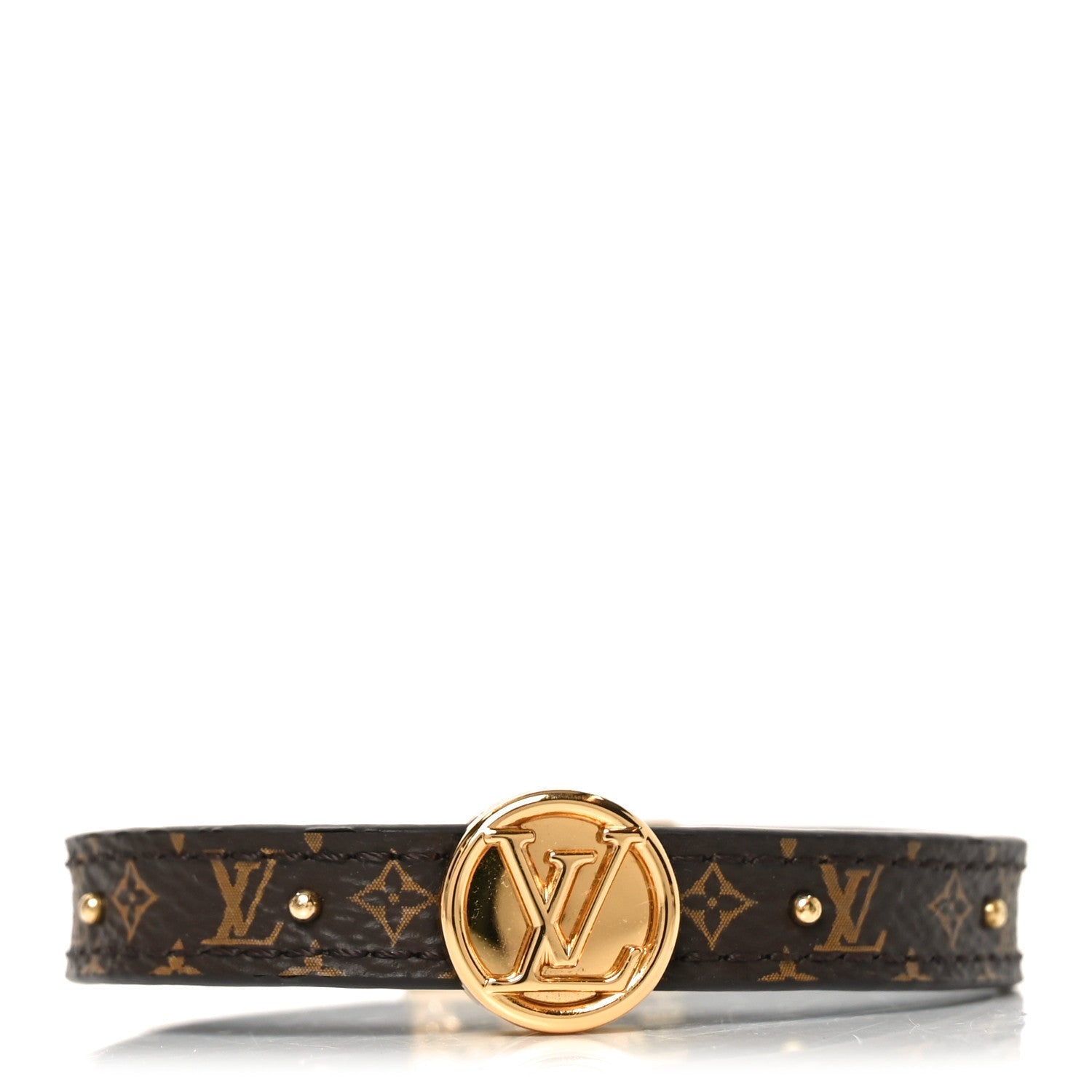 Louis Vuitton Monogram LV Circle Reversible Bracelet  Black