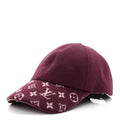 Louis Vuitton Wool Silk Monogram Endless Cap L Bordeaux