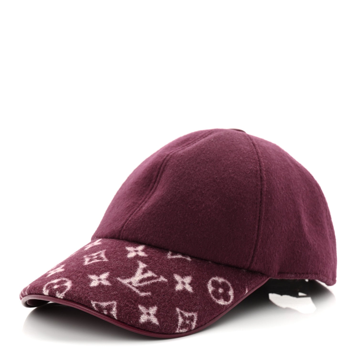 Louis Vuitton Wool Silk Monogram Endless Cap L Bordeaux