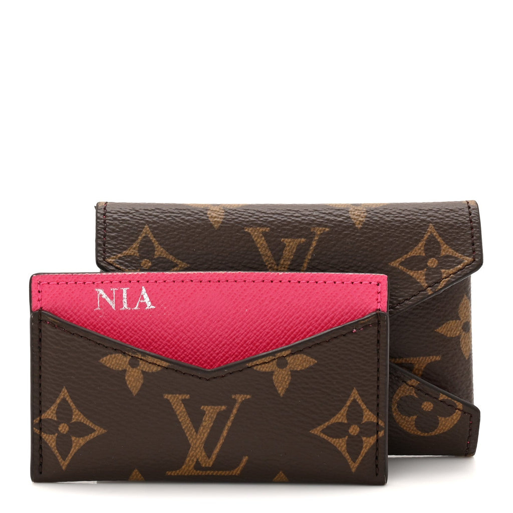 Louis Vuitton Monogram LV Colormania Kirigami Card Holder Pondichery Pink