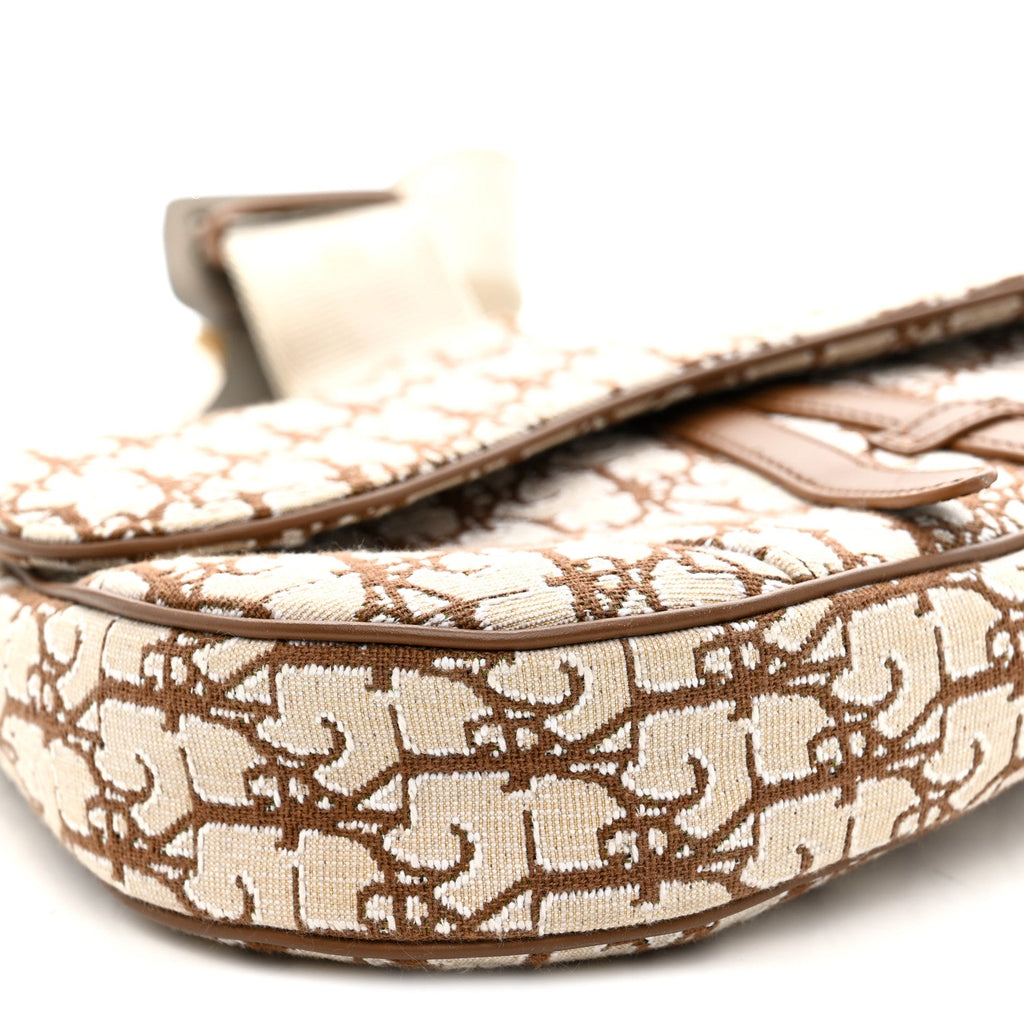 Christian Dior X CACTUS JACK Oblique Saddle Bag Coffee