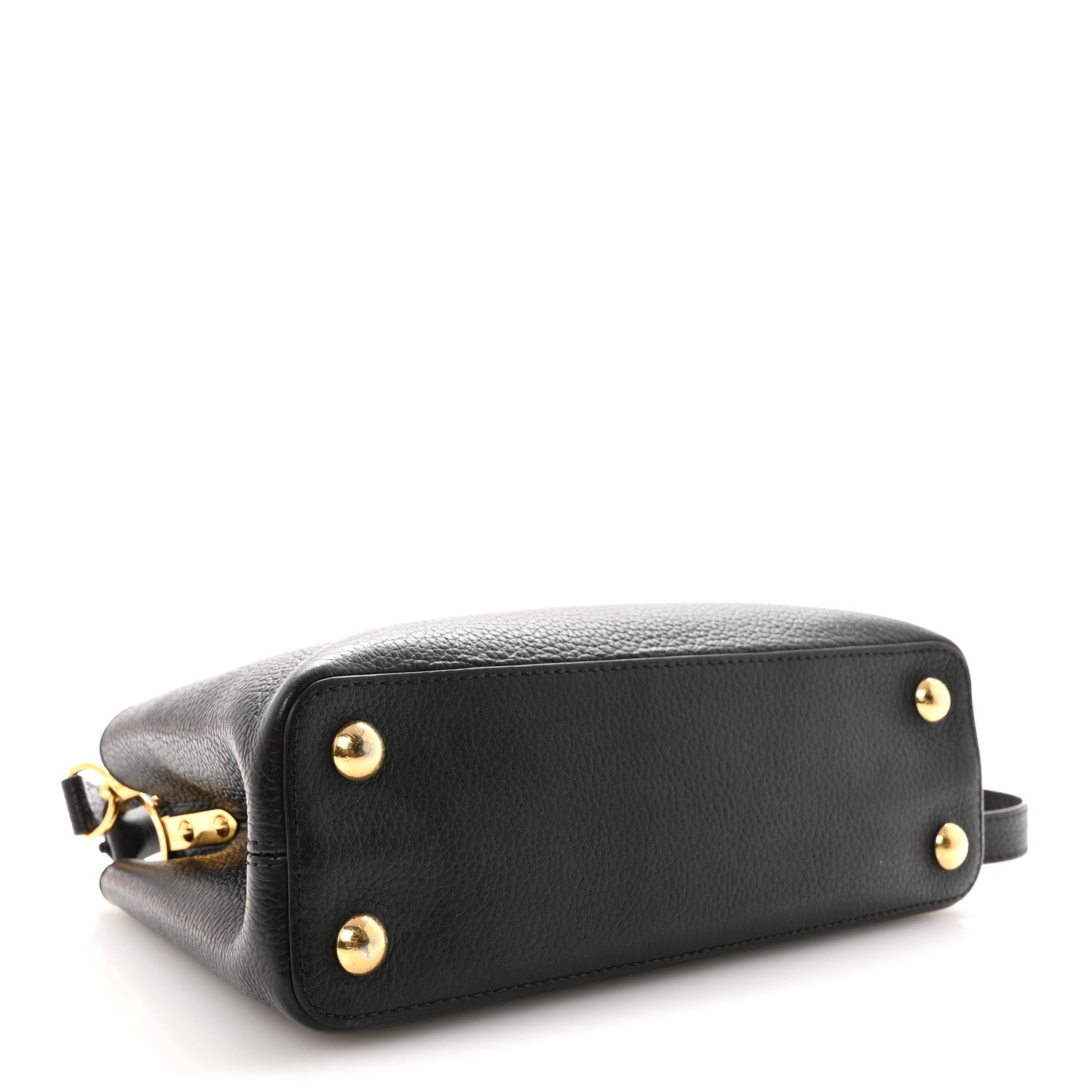 Louis Vuitton Taurillon Capucines BB Black