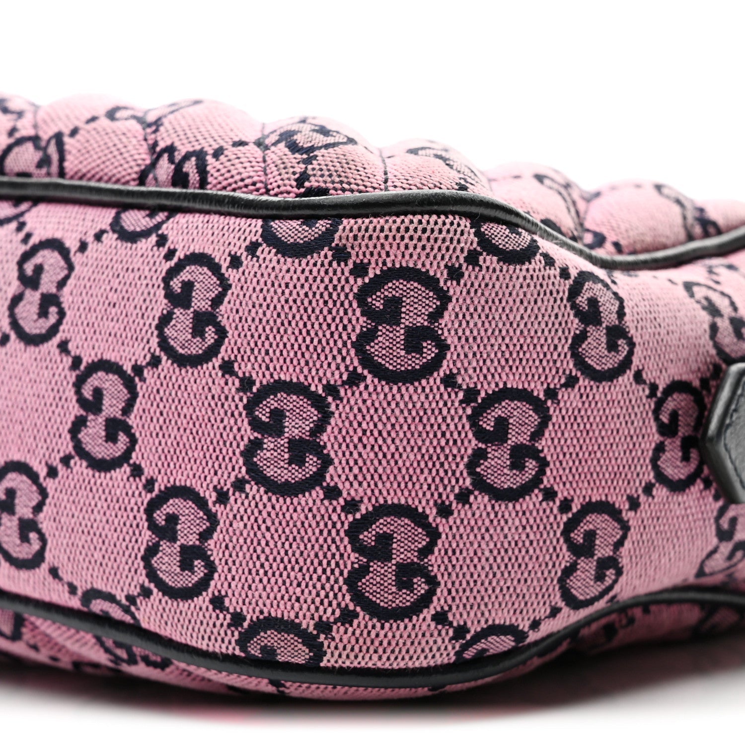 Gucci Monogram Multicolor Matelasse Diagonal Small GG Marmont Chain Shoulder Bag Pink Blue