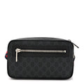 Gucci Soft GG Supreme Monogram Web Belt Bag Black Grey
