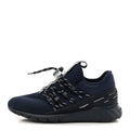Louis Vuitton Neoprene Mesh Rubber Fastlane Low Sneakers 37 Marine