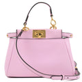 FENDI Leather Micro Peekaboo 2Way Bag Hand Bag Pink 8M0355