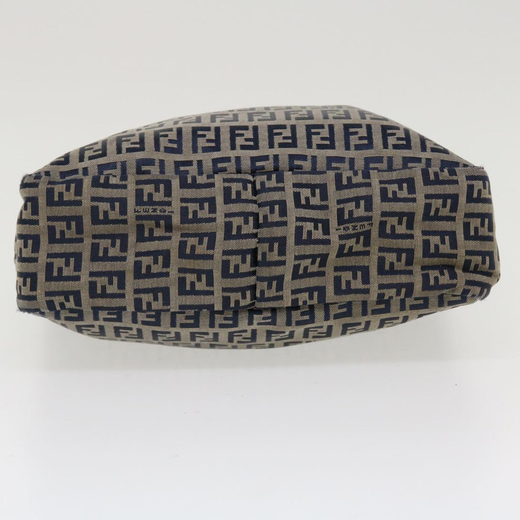 FENDI Zucchino Canvas Hand Bag Navy 2384-8BH006-028  36667