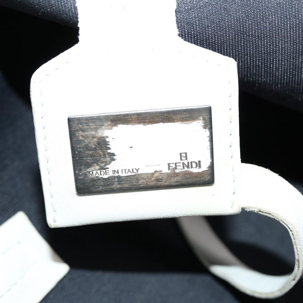 FENDI Zucchino Canvas Hand Bag Navy 2384-8BH006-028  36667