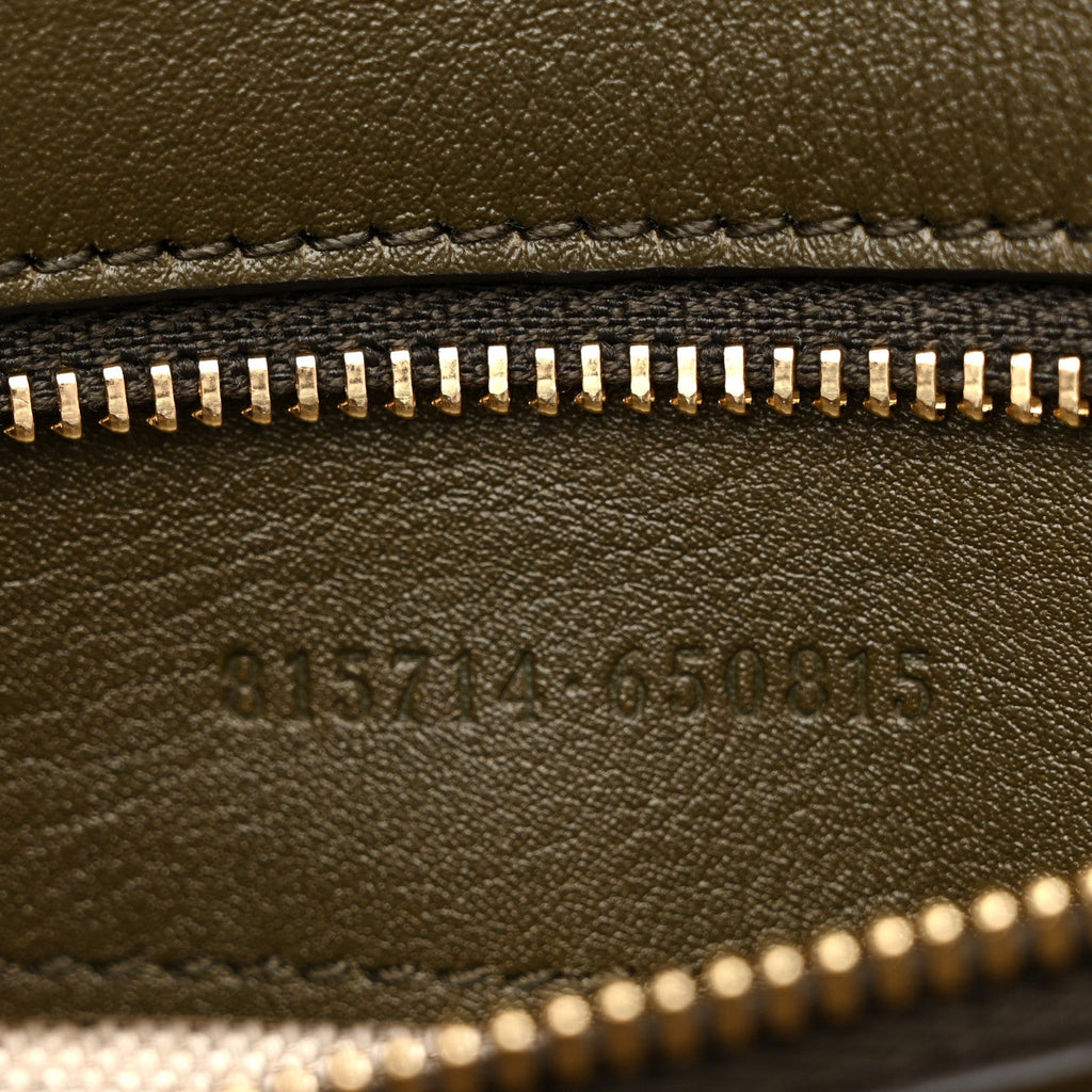 Gucci Roxy Calfskin Medium Blondie Top Handle Bag Forest Green