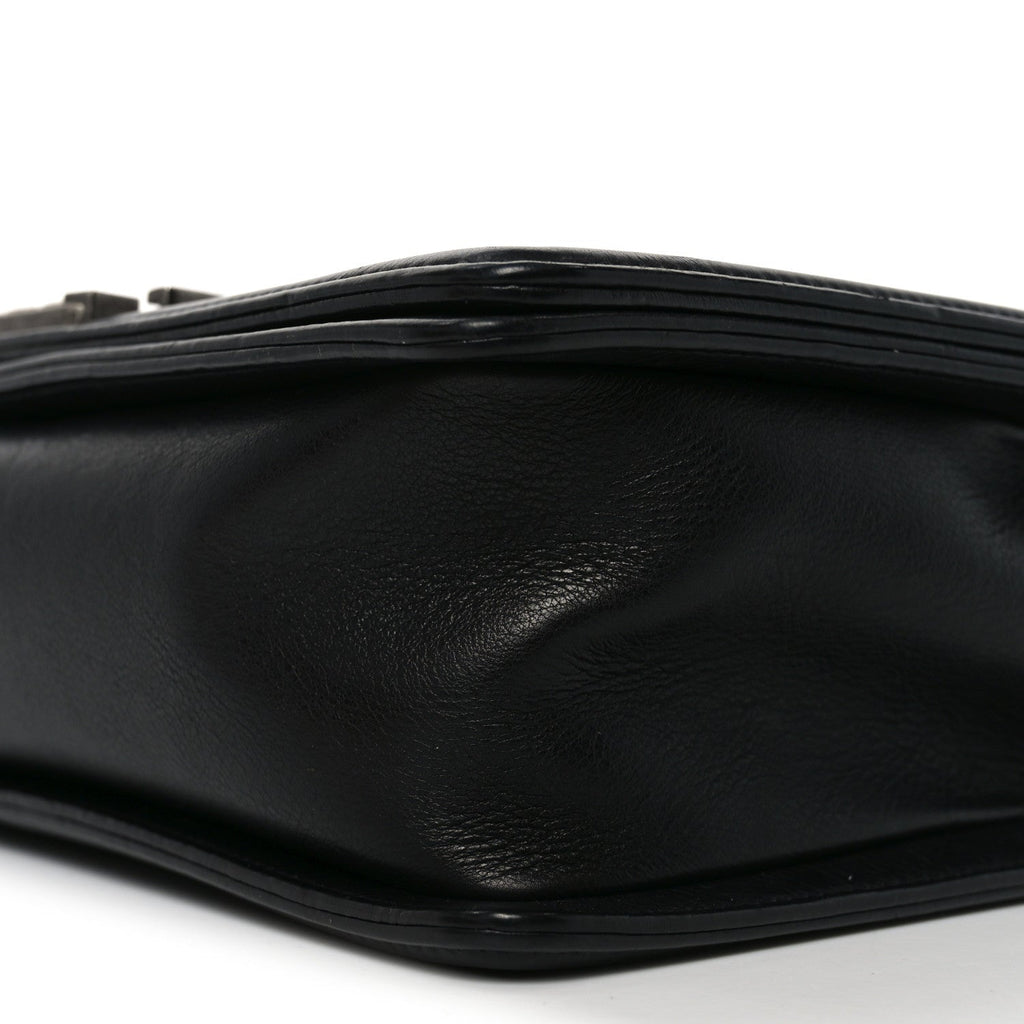 Chanel Calfskin Quilted Medium Boy Flap Black