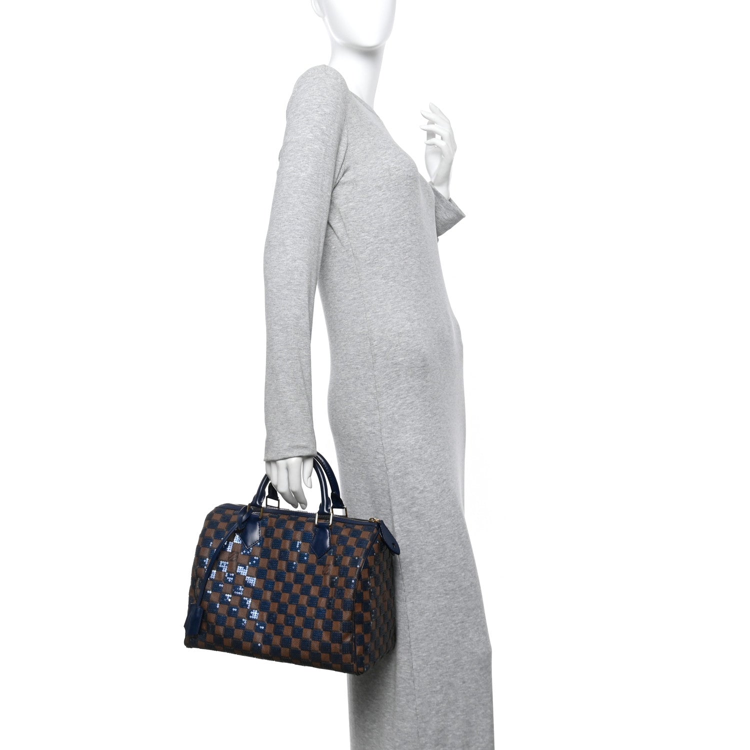 Louis Vuitton Damier Paillettes Speedy 30 Blue