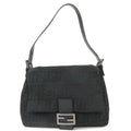 FENDI Zucca Mamma Baguette Canvas Leather Shoulder Bag 8BR001