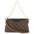 Louis Vuitton Monogram Pallas Clutch 2Way Shoulder Bag Noir M41639