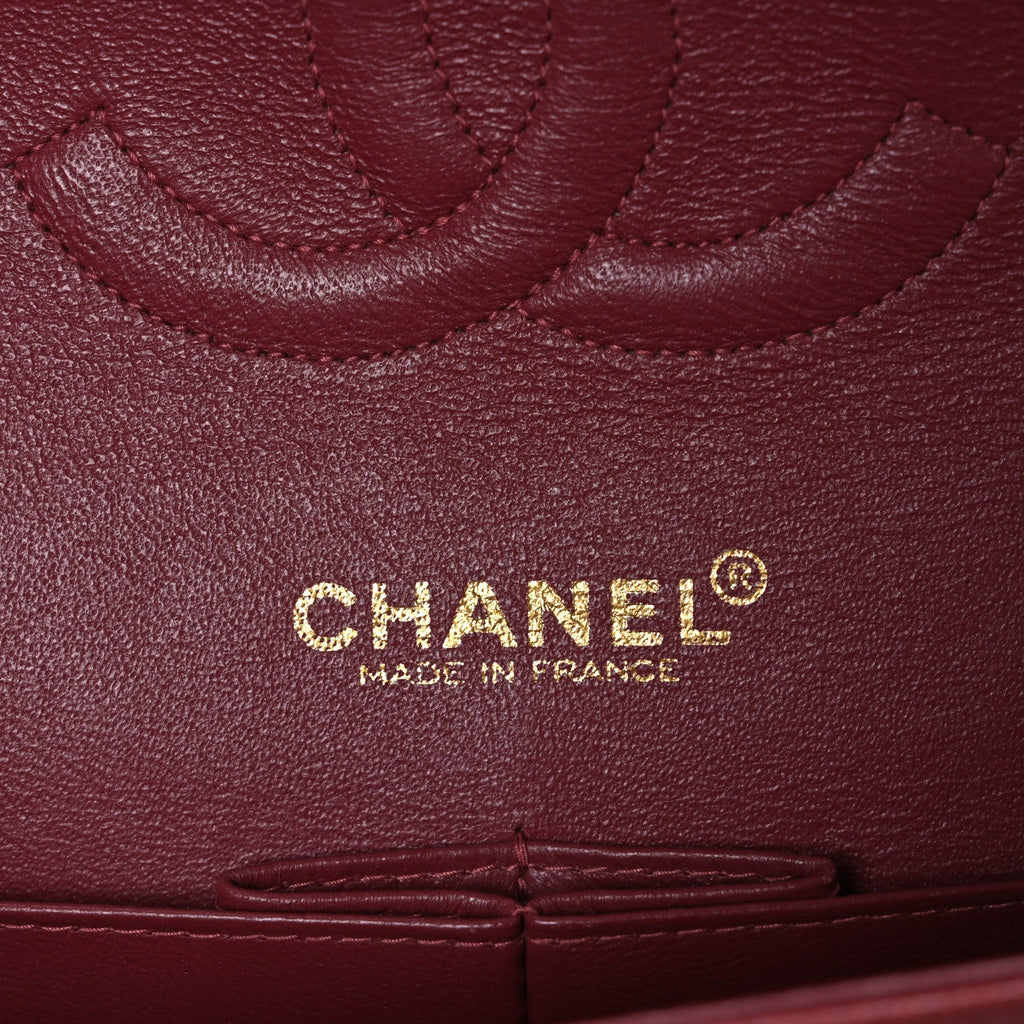 Chanel Caviar Quilted Medium Double Flap Dark Pink