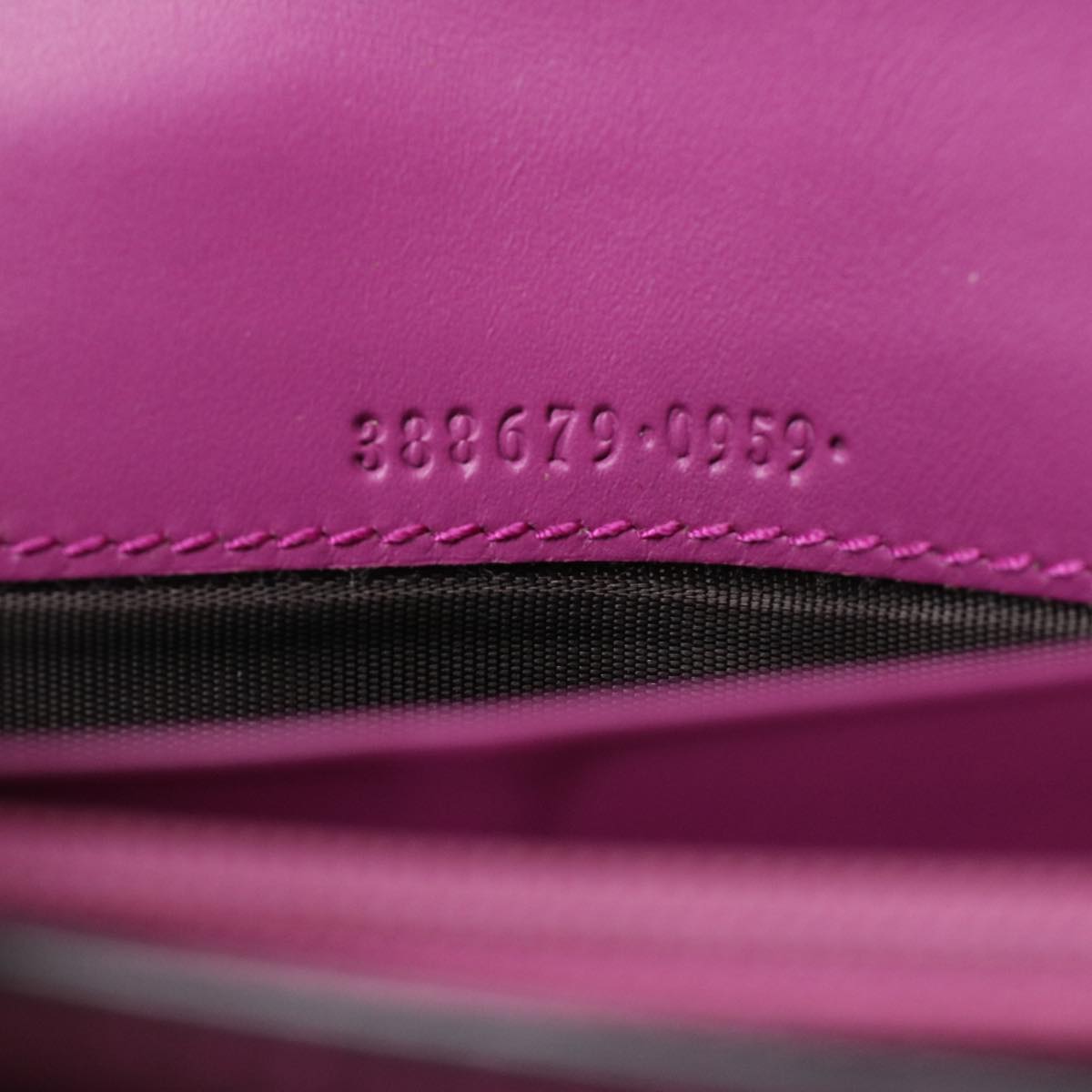GUCCI ssima Long Wallet Pink 388679  36795