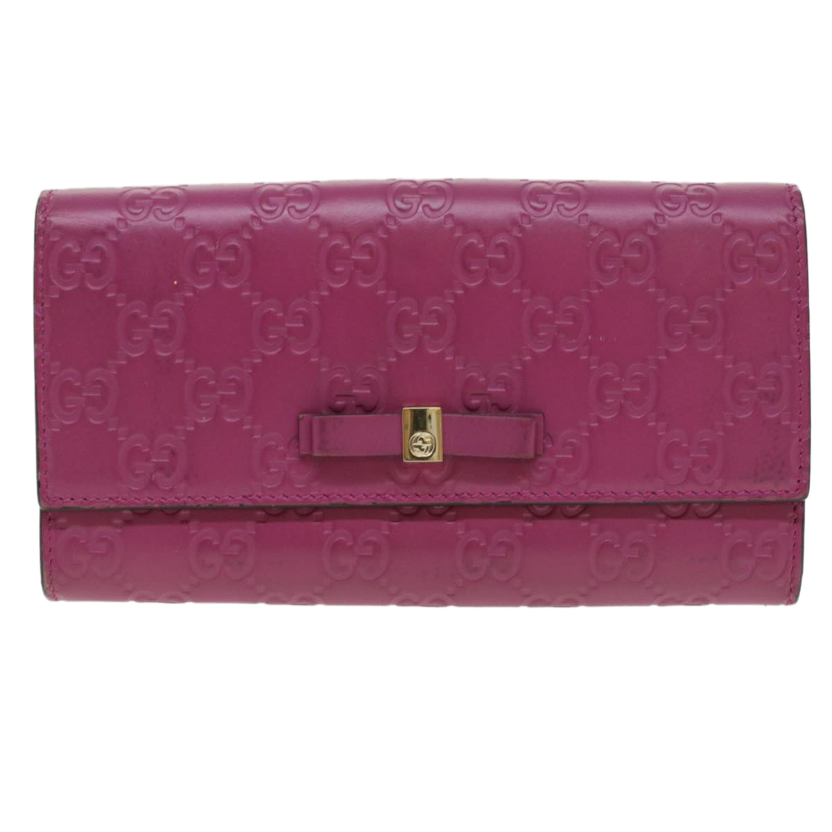 GUCCI ssima Long Wallet Pink 388679  36795