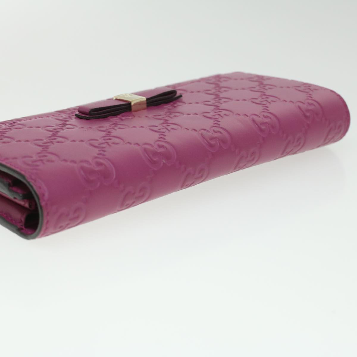 GUCCI ssima Long Wallet Pink 388679  36795