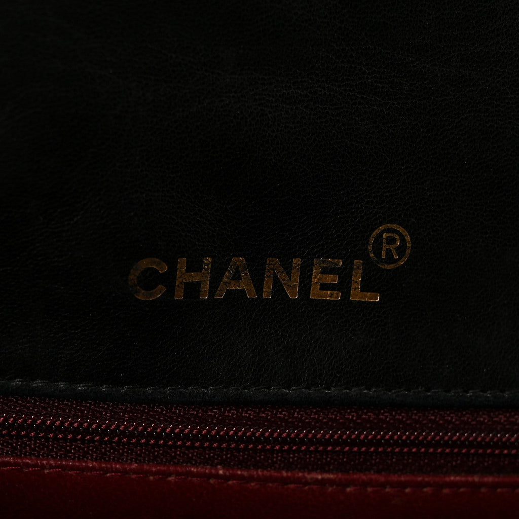 Chanel Lambskin Quilted Small Single Flap Black
