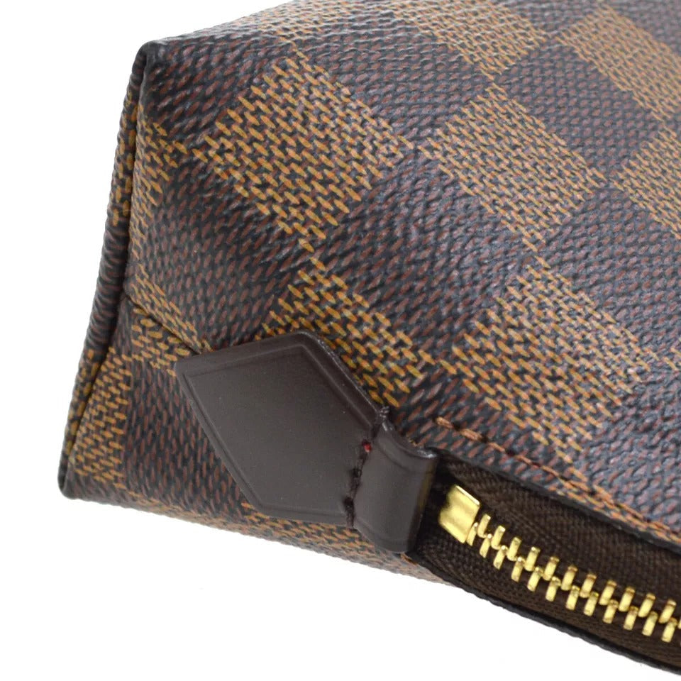 Louis Vuitton 2016 Damier Pochette Cosmetic Pouch Bag N47516p