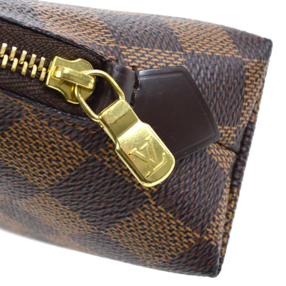 Louis Vuitton 2016 Damier Pochette Cosmetic Pouch Bag N47516p