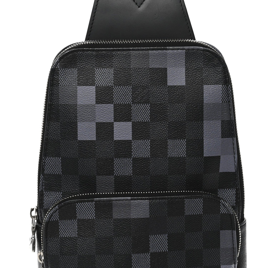 Louis Vuitton Damier Graphite Pixel Avenue Sling Backpack Gris
