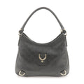 GUCCI Abbey Guccissima Leather Shoulder Bag Black 130738