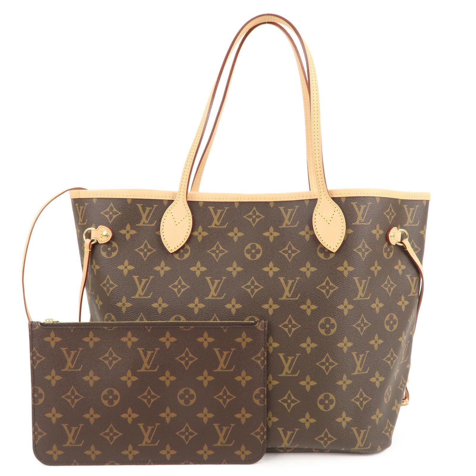 Louis Vuitton Monogram Neverfull MM Tote Bag Brown M40995