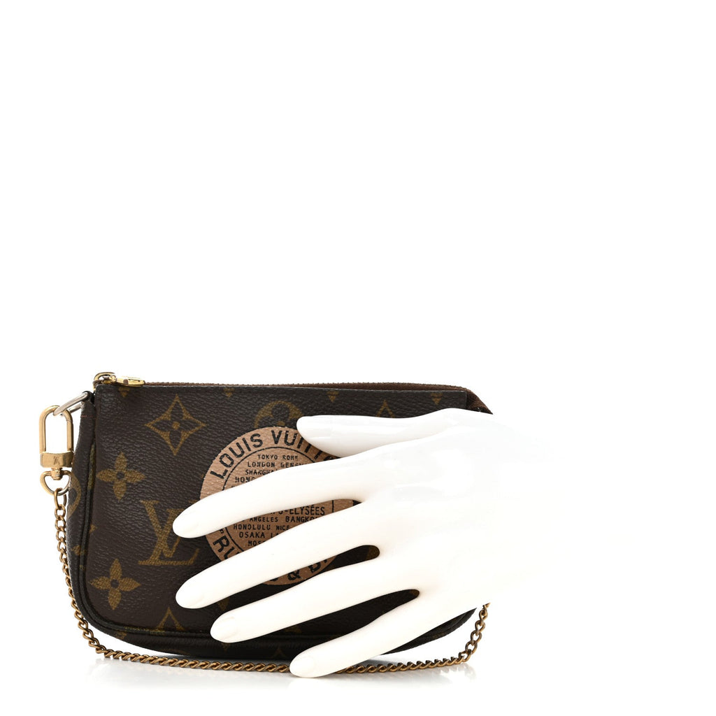 Louis Vuitton Monogram Complice Trunks and Bags Mini Pochette Accessories Beige