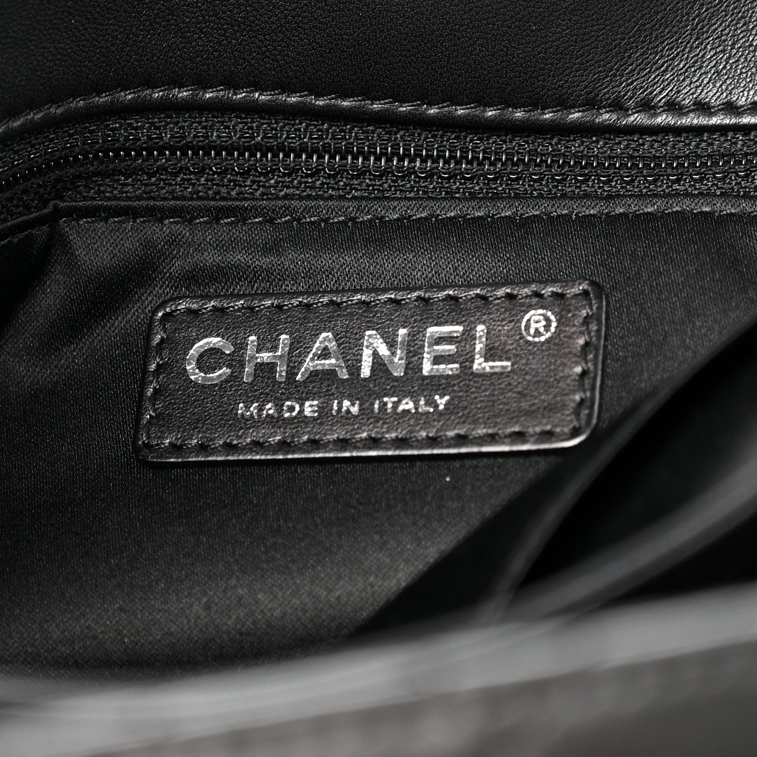 Chanel Lambskin Quilted Jumbo Chanel by 4 Flap Black