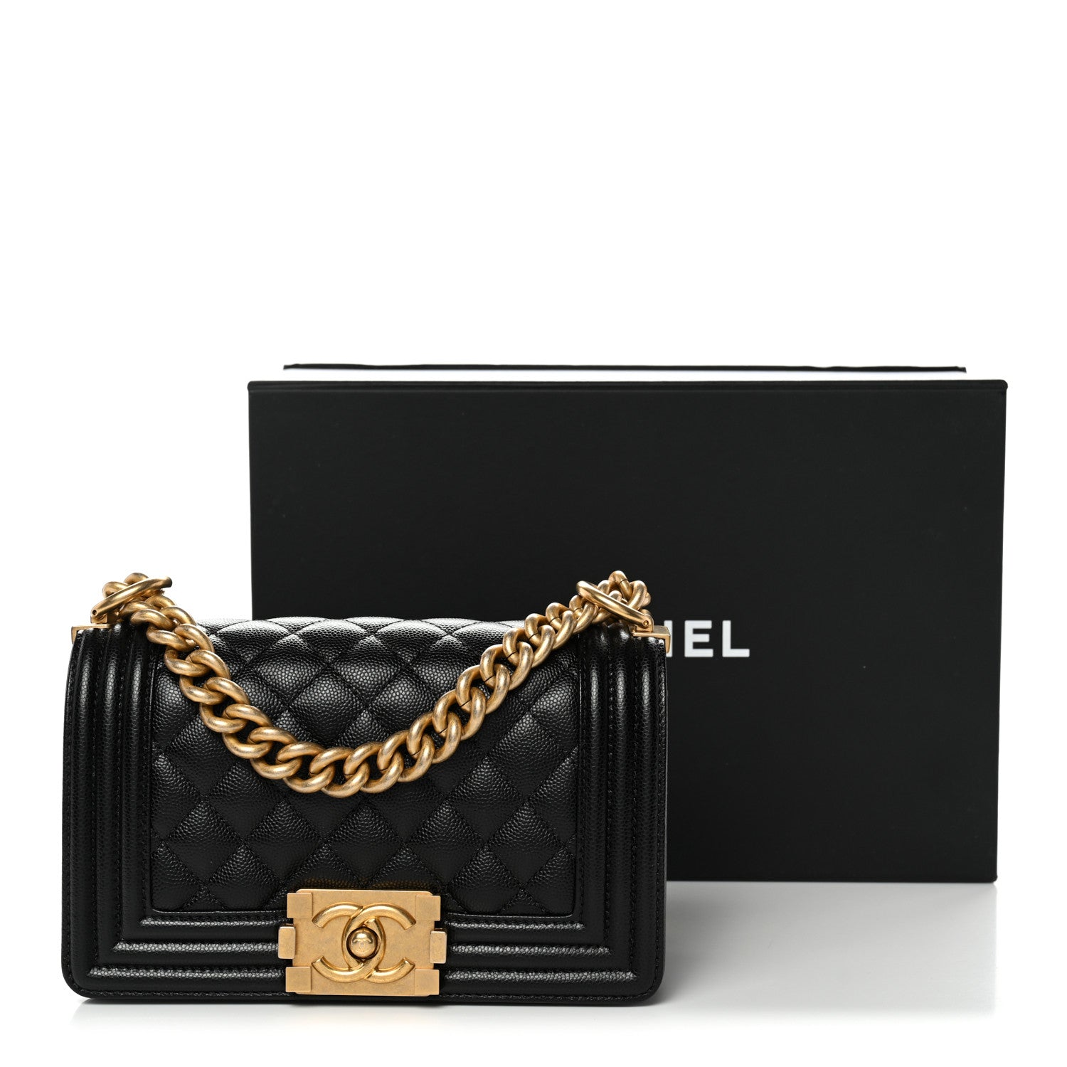 Chanel Caviar Quilted Small Boy Flap Black