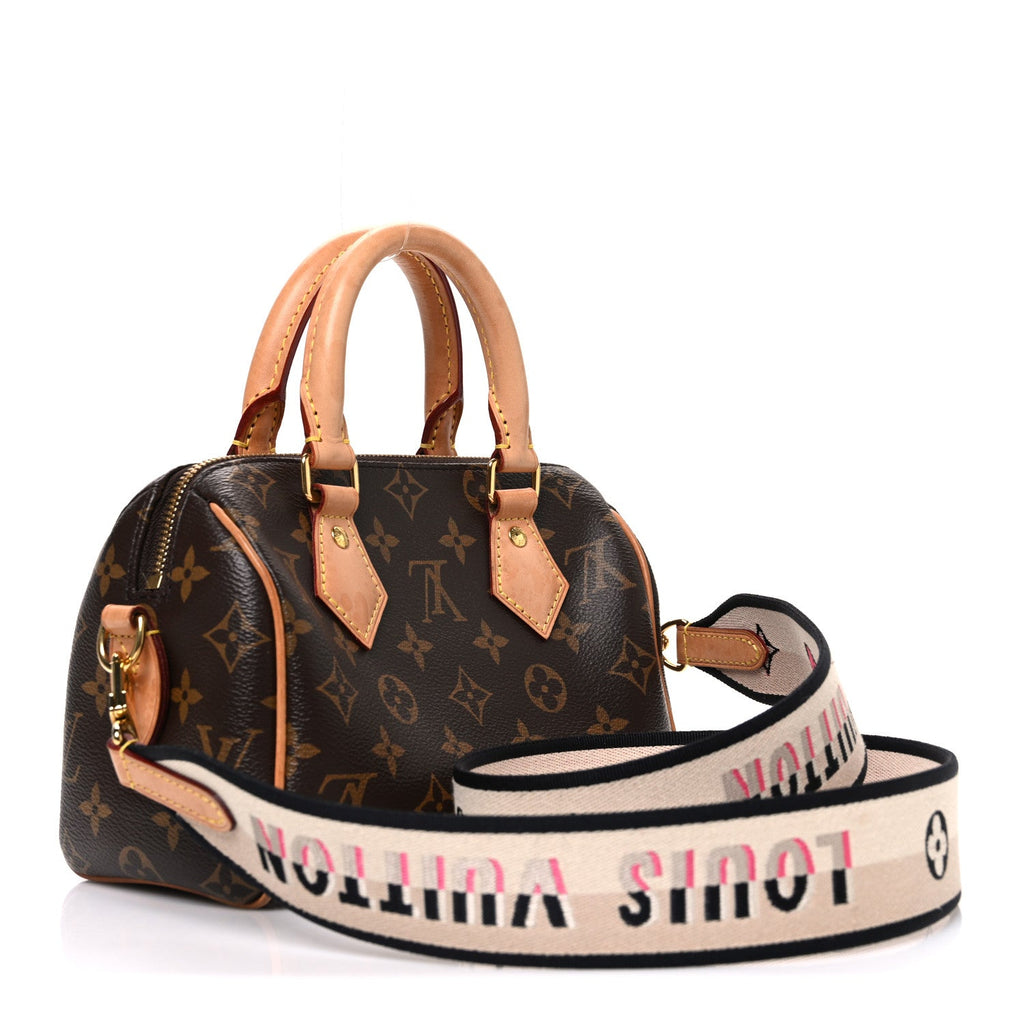 Louis Vuitton Monogram Speedy Bandouliere 20 Black