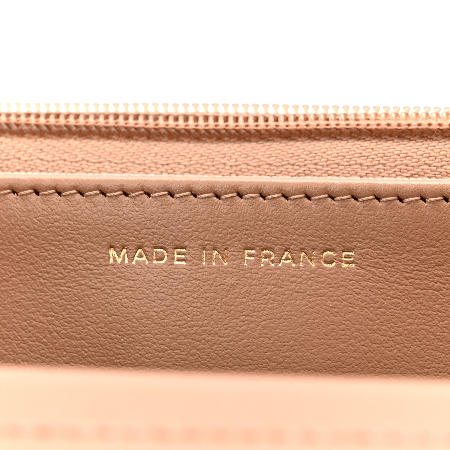 Chanel Caviar Quilted Wallet on Chain WOC Dark Beige