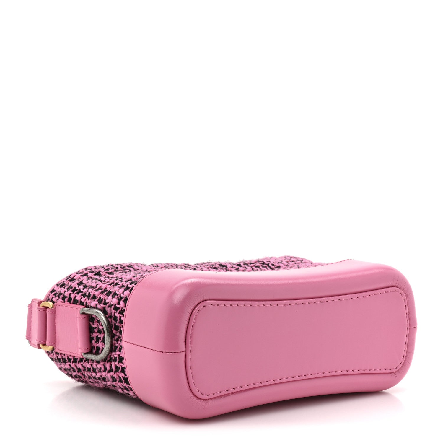 Chanel Tweed Calfskin Small Gabrielle Hobo Pink