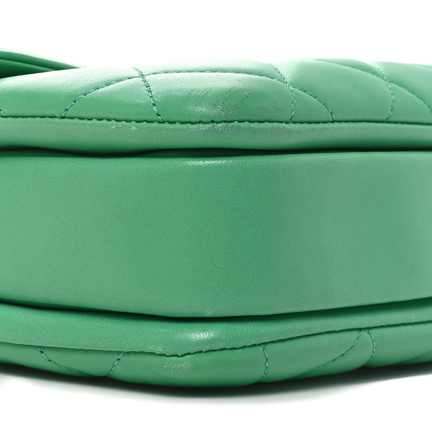 Chanel Lambskin Quilted Medium Trendy CC Flap Dual Handle Bag Green