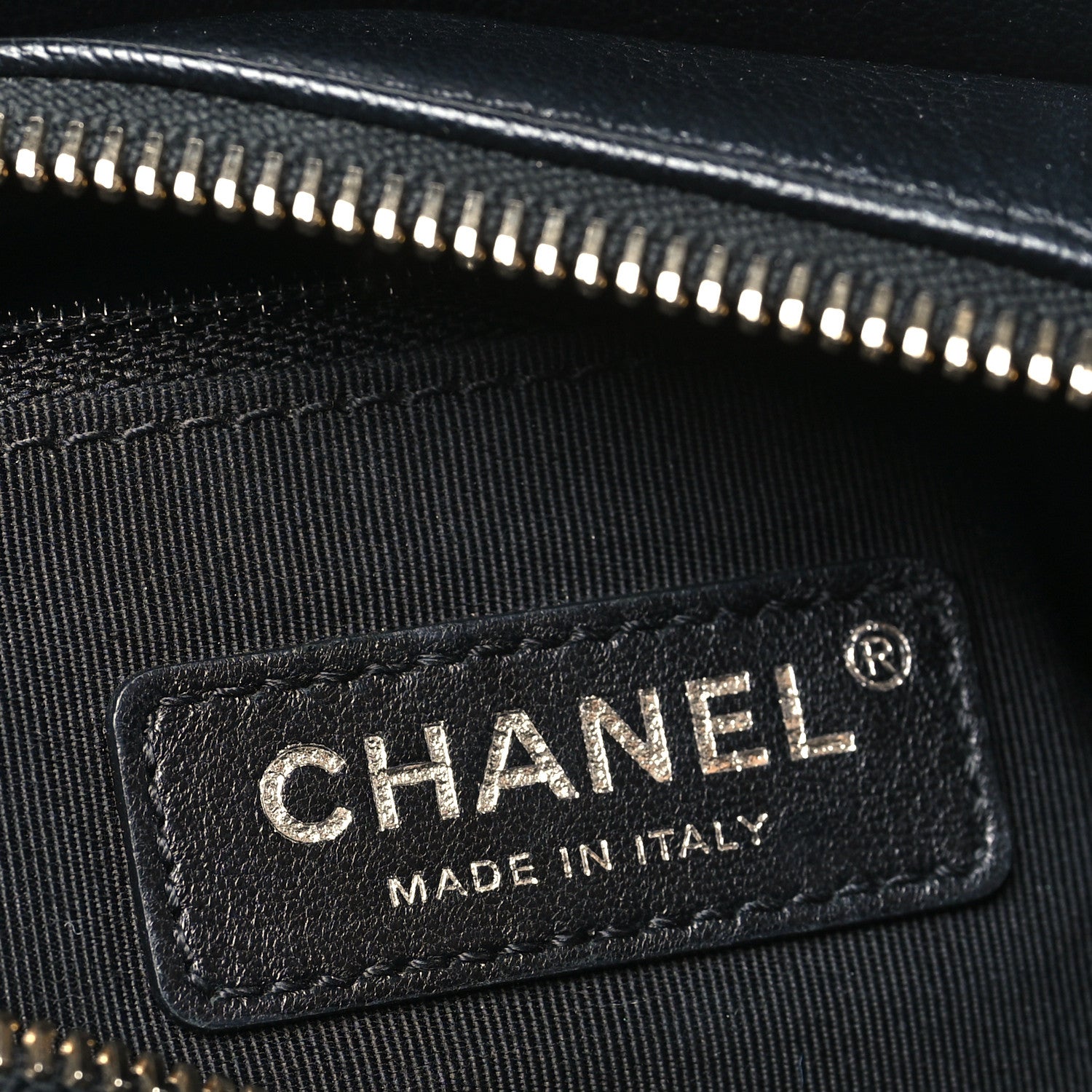 Chanel Patent Goatskin Quilted Small Gabrielle Hobo Black
