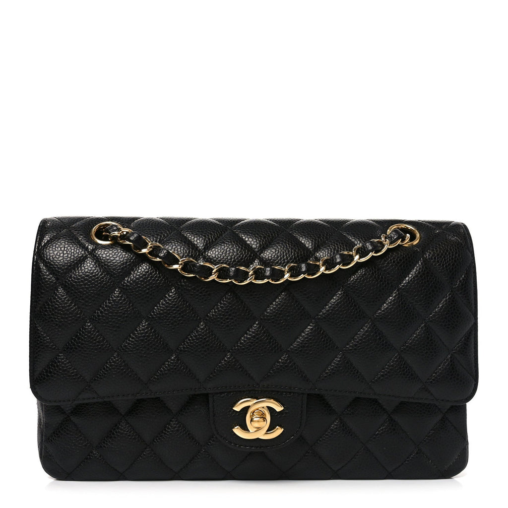 Chanel Caviar Quilted Medium Double Flap Black