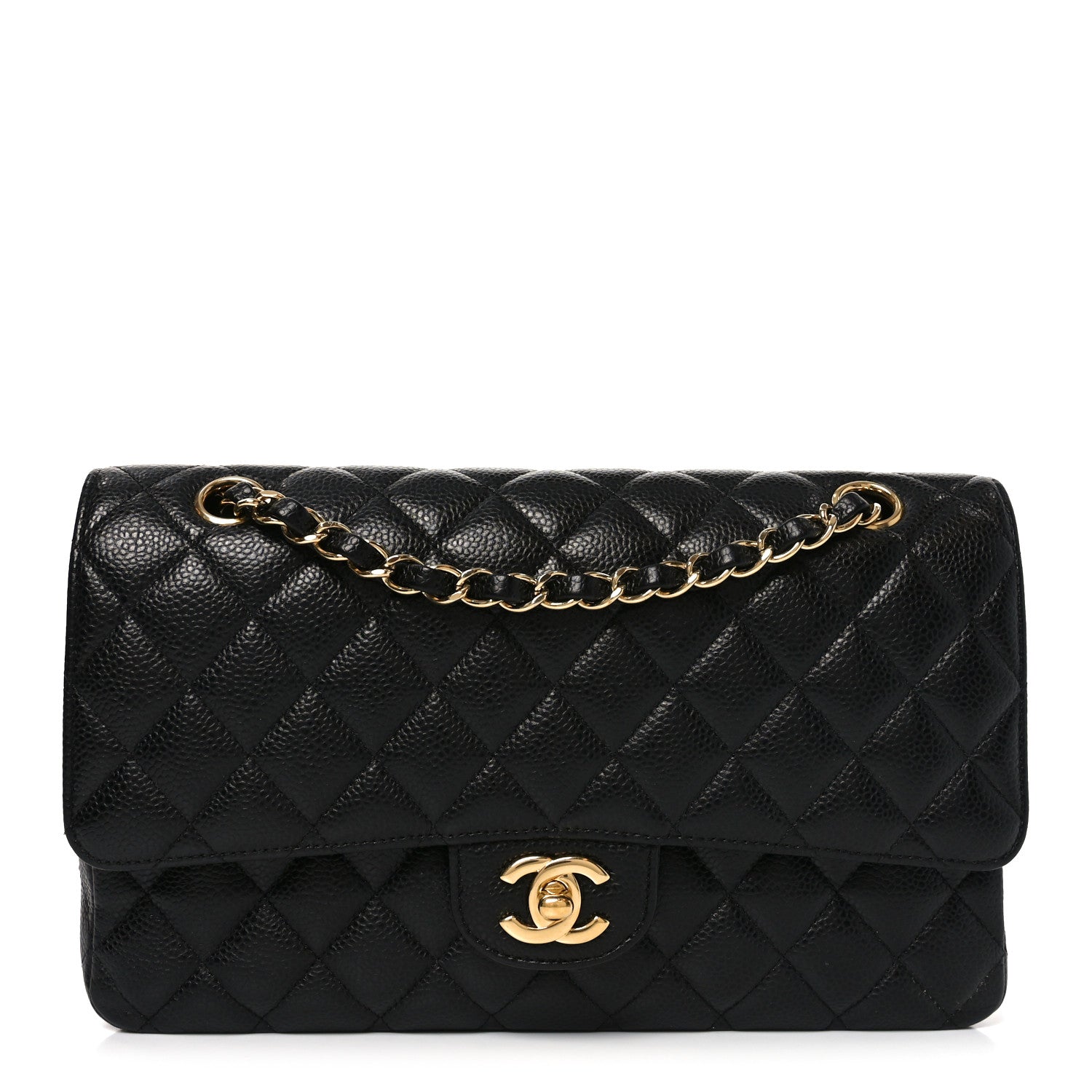 Chanel Caviar Quilted Medium Double Flap Black